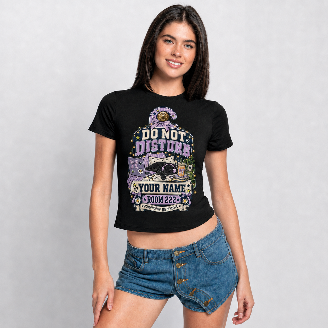 Personalized dorm culture T-shirt model main image
