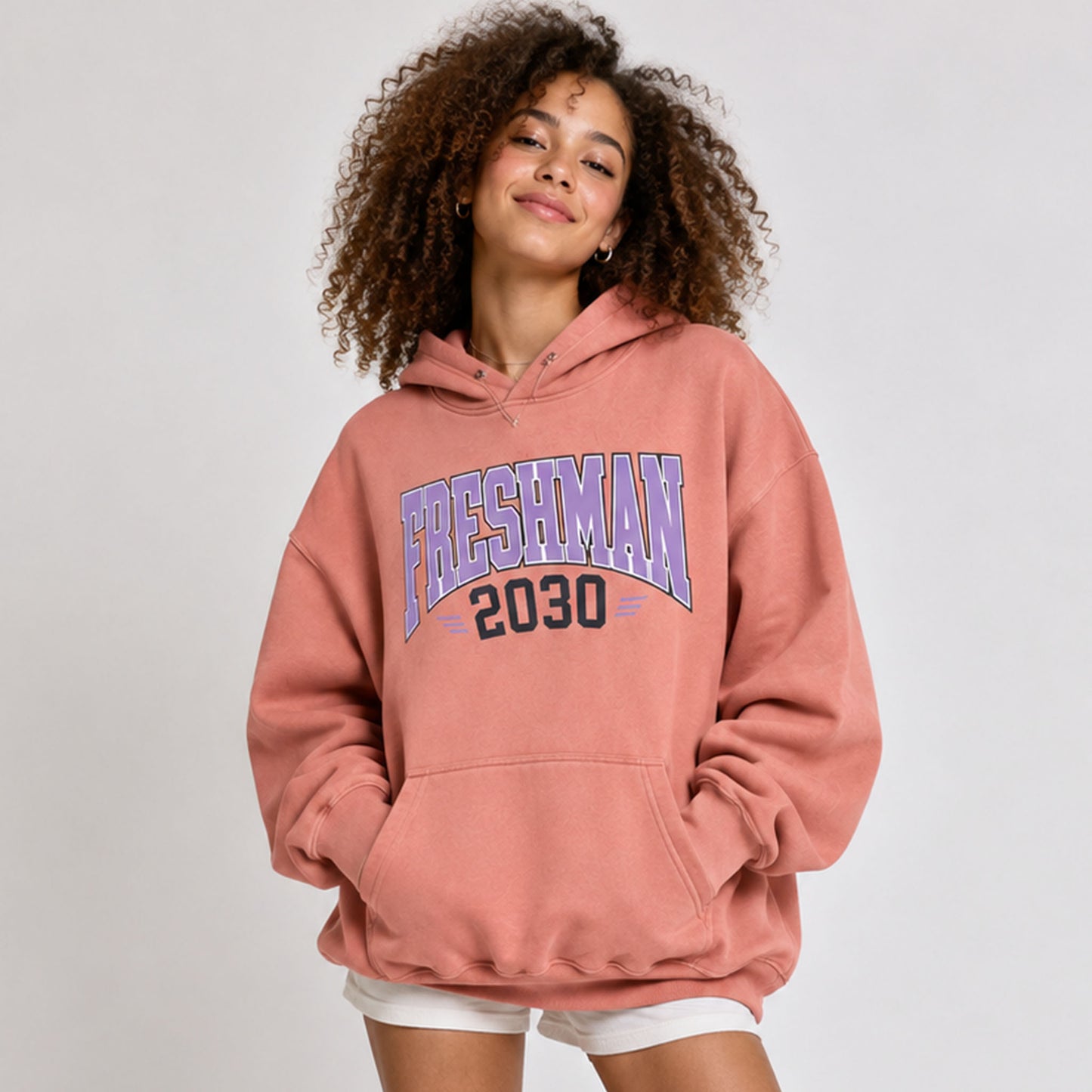Freshman 2030 hoodie model