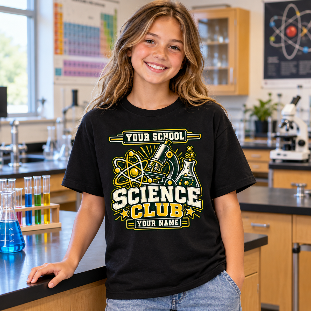 Original science club T-shirt image 2